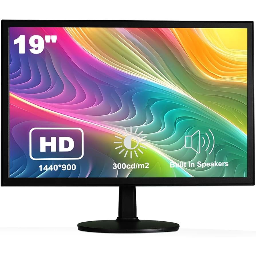 19インチ PCモニターLED 箱、説明書付き、 Amazon.co.jp: Suprlipy 19インチ FHD 小型液晶ディスプレイ